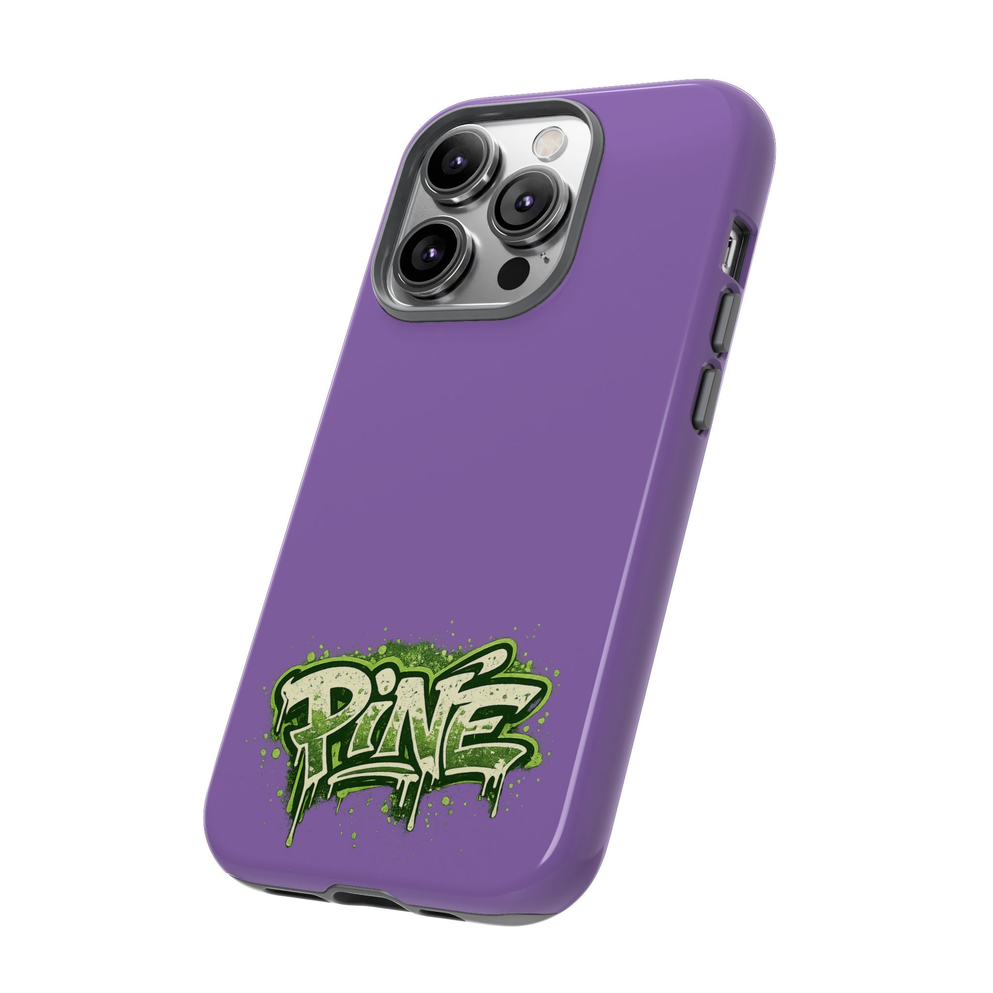 Phone Case — Purple Graffiti "Pine" Protective Cover