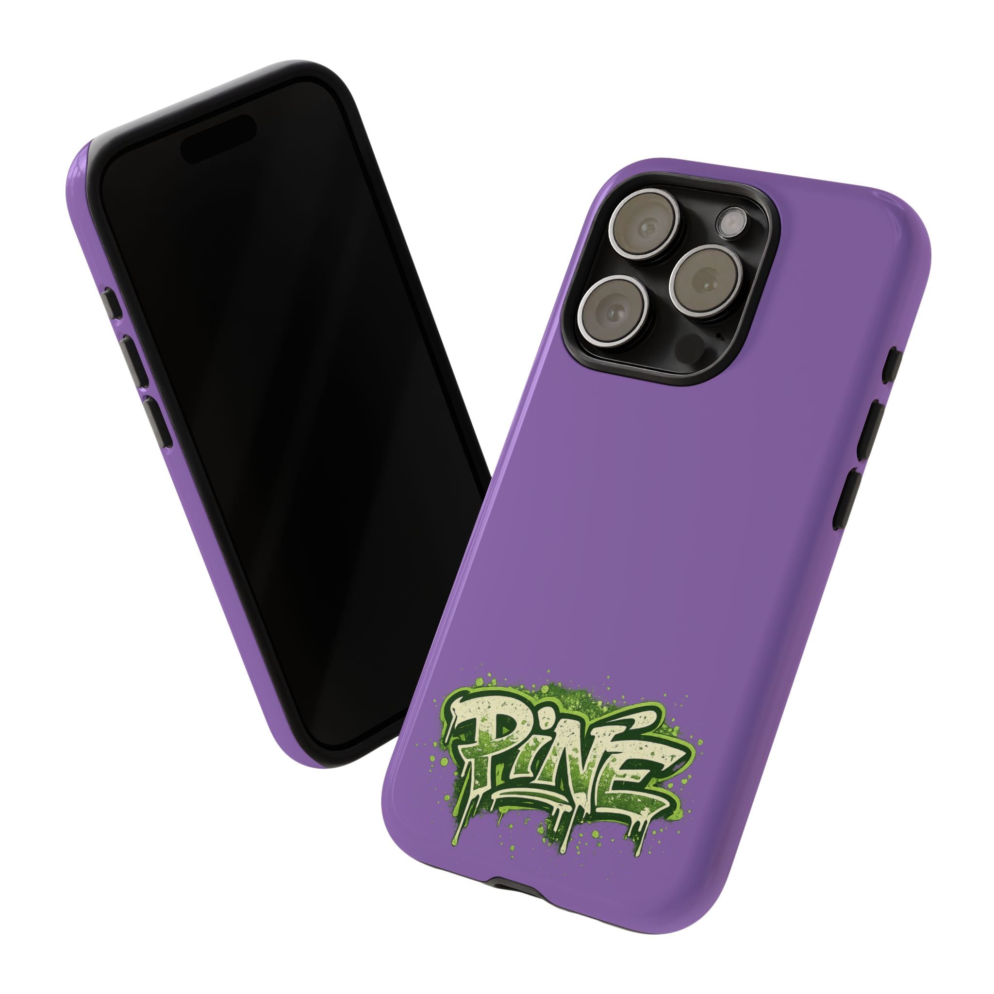Phone Case — Purple Graffiti "Pine" Protective Cover
