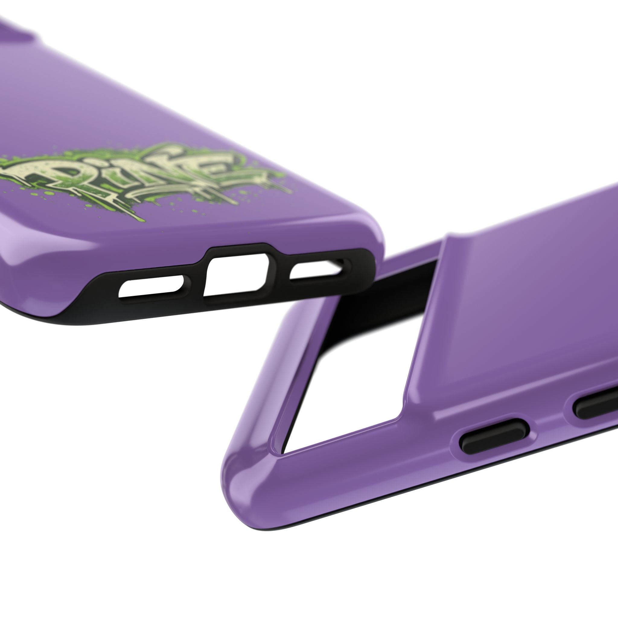 Phone Case — Purple Graffiti "Pine" Protective Cover