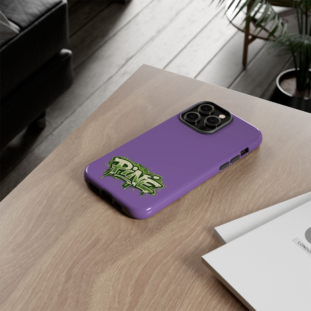 Phone Case — Purple Graffiti "Pine" Protective Cover