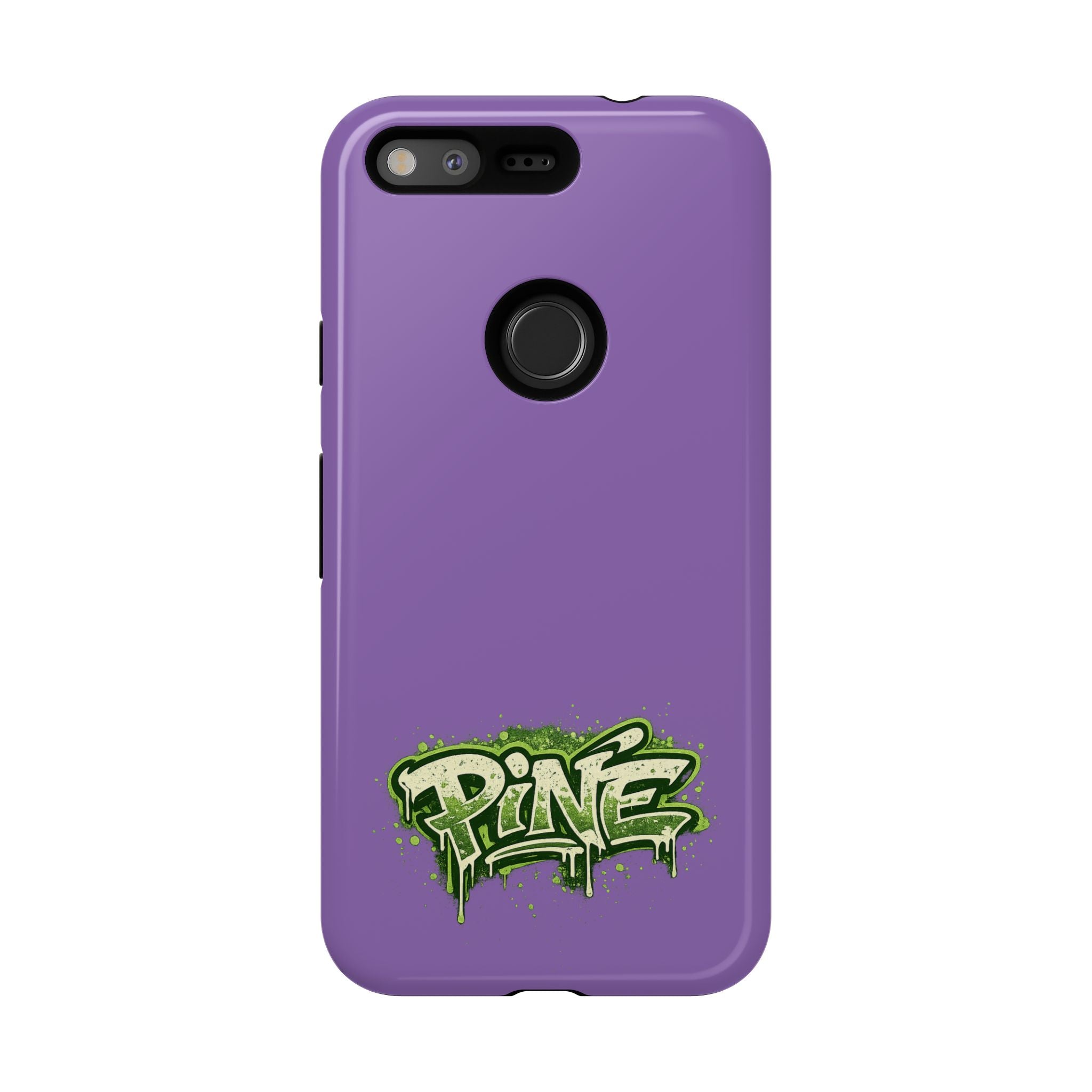 Phone Case — Purple Graffiti "Pine" Protective Cover