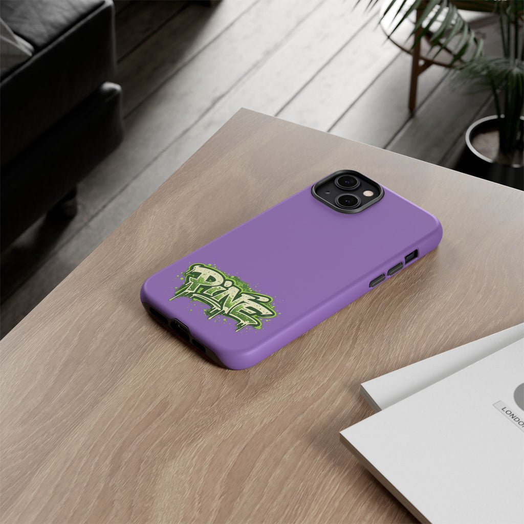 Phone Case — Purple Graffiti "Pine" Protective Cover