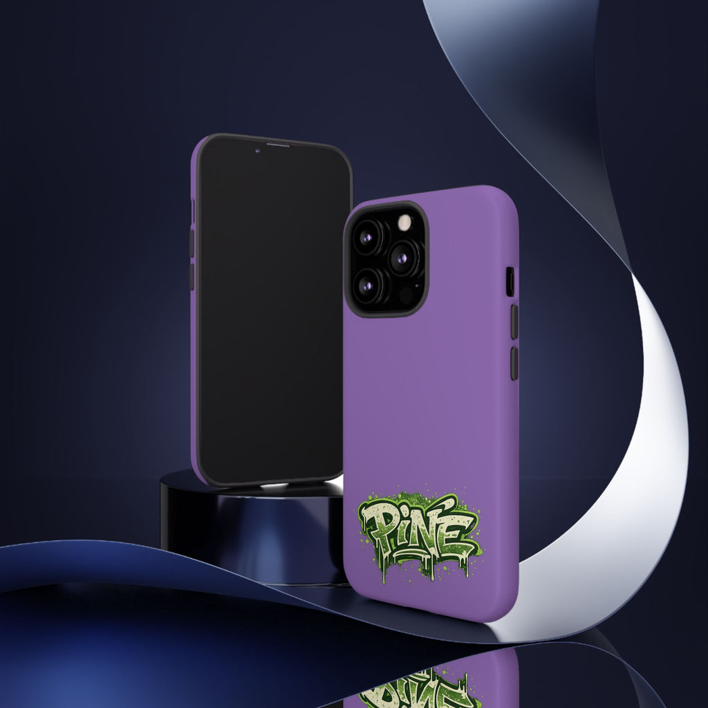 Phone Case — Purple Graffiti "Pine" Protective Cover