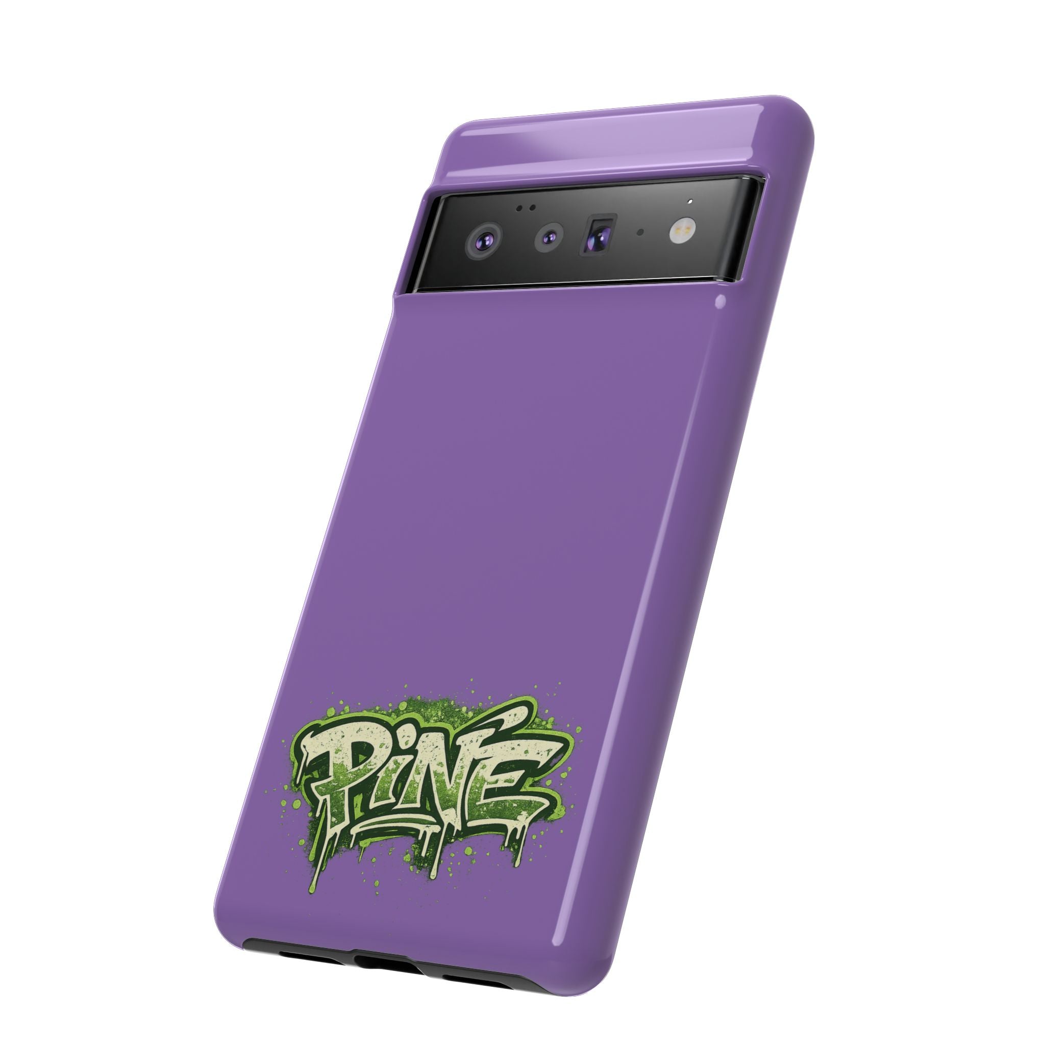 Phone Case — Purple Graffiti "Pine" Protective Cover