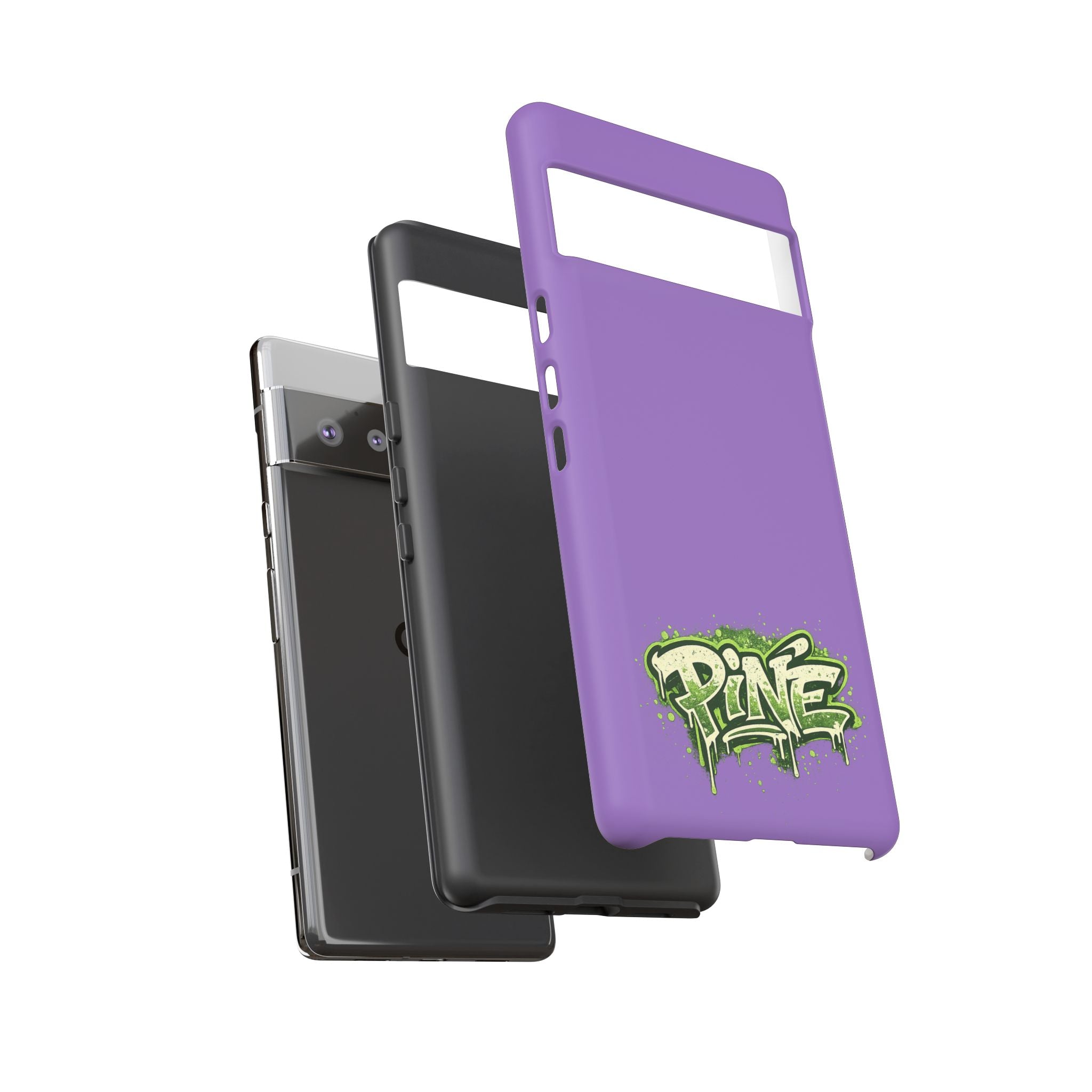 Phone Case — Purple Graffiti "Pine" Protective Cover