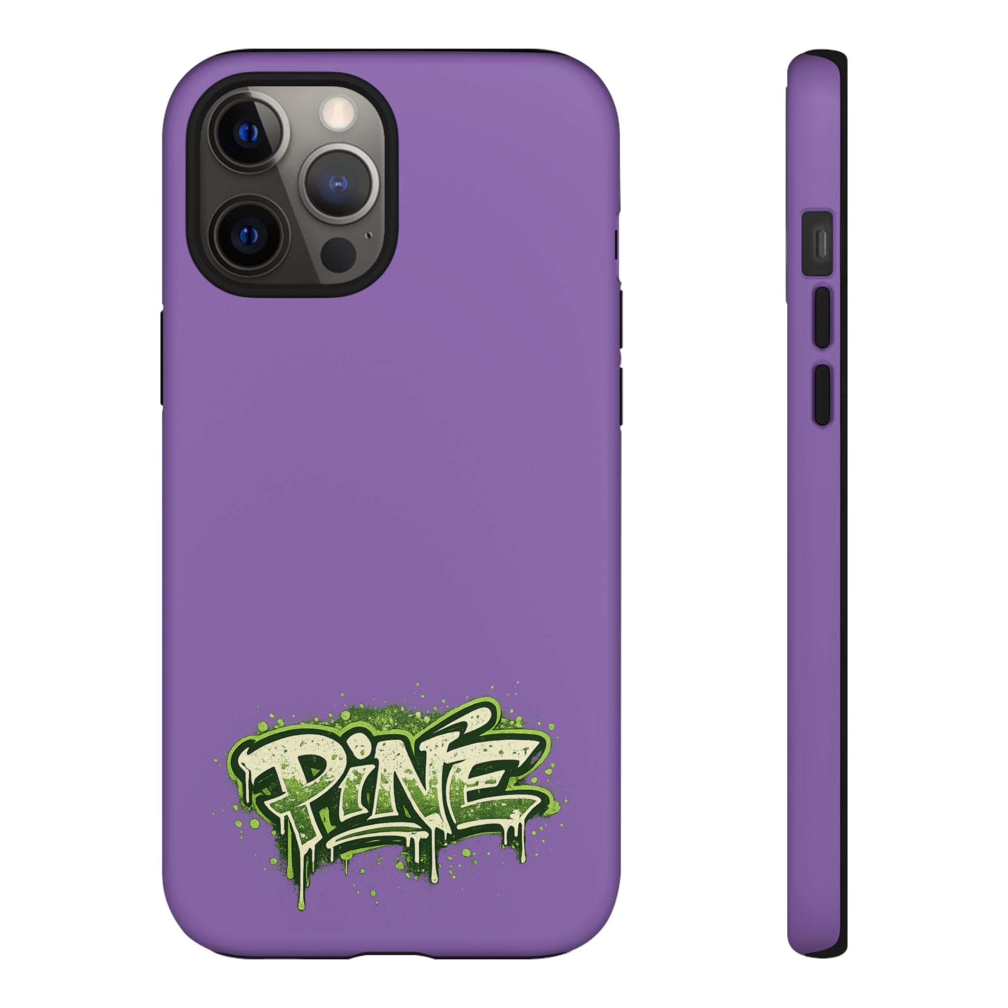 Phone Case — Purple Graffiti "Pine" Protective Cover