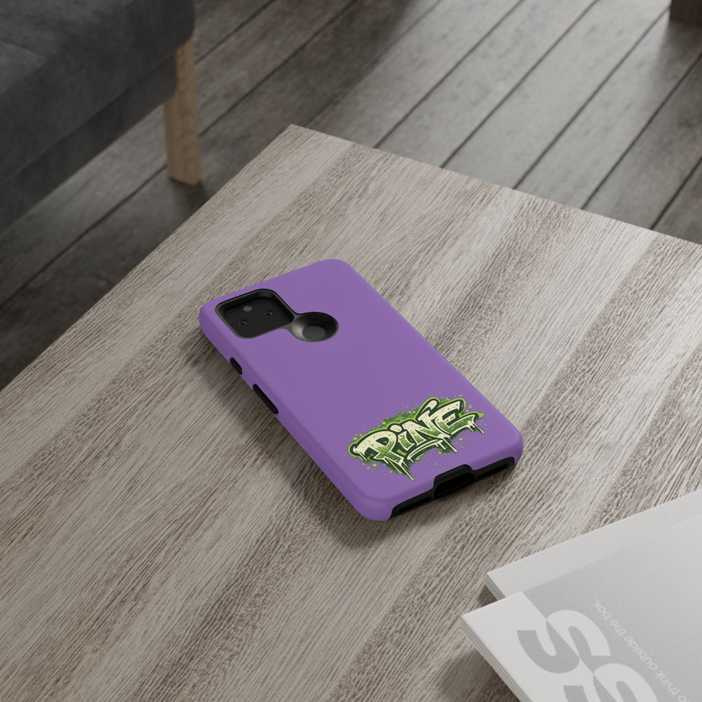 Phone Case — Purple Graffiti "Pine" Protective Cover